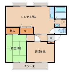 サンライフしおだBの物件間取画像